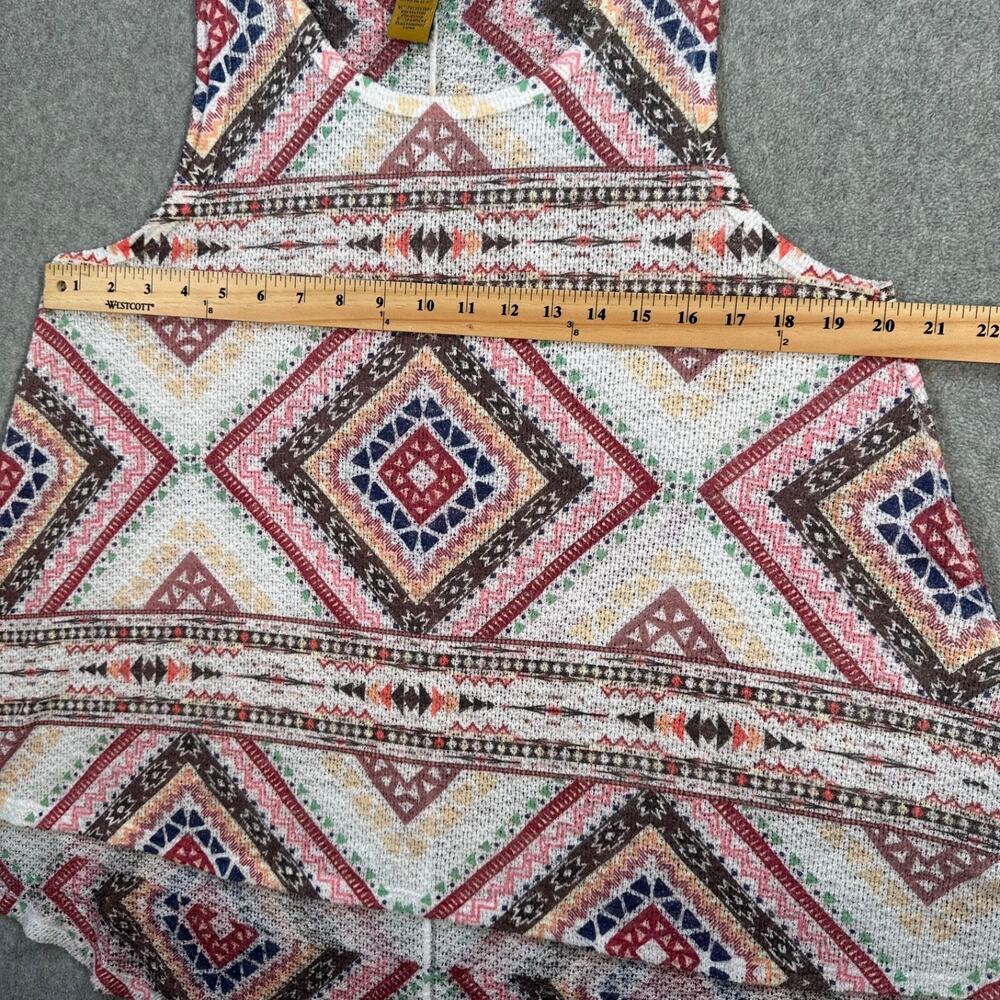 Wrangler Western Tunic Tank Top Women's Medium Open Knit Lightweight Flowy Aztec - Picture 5 of 7